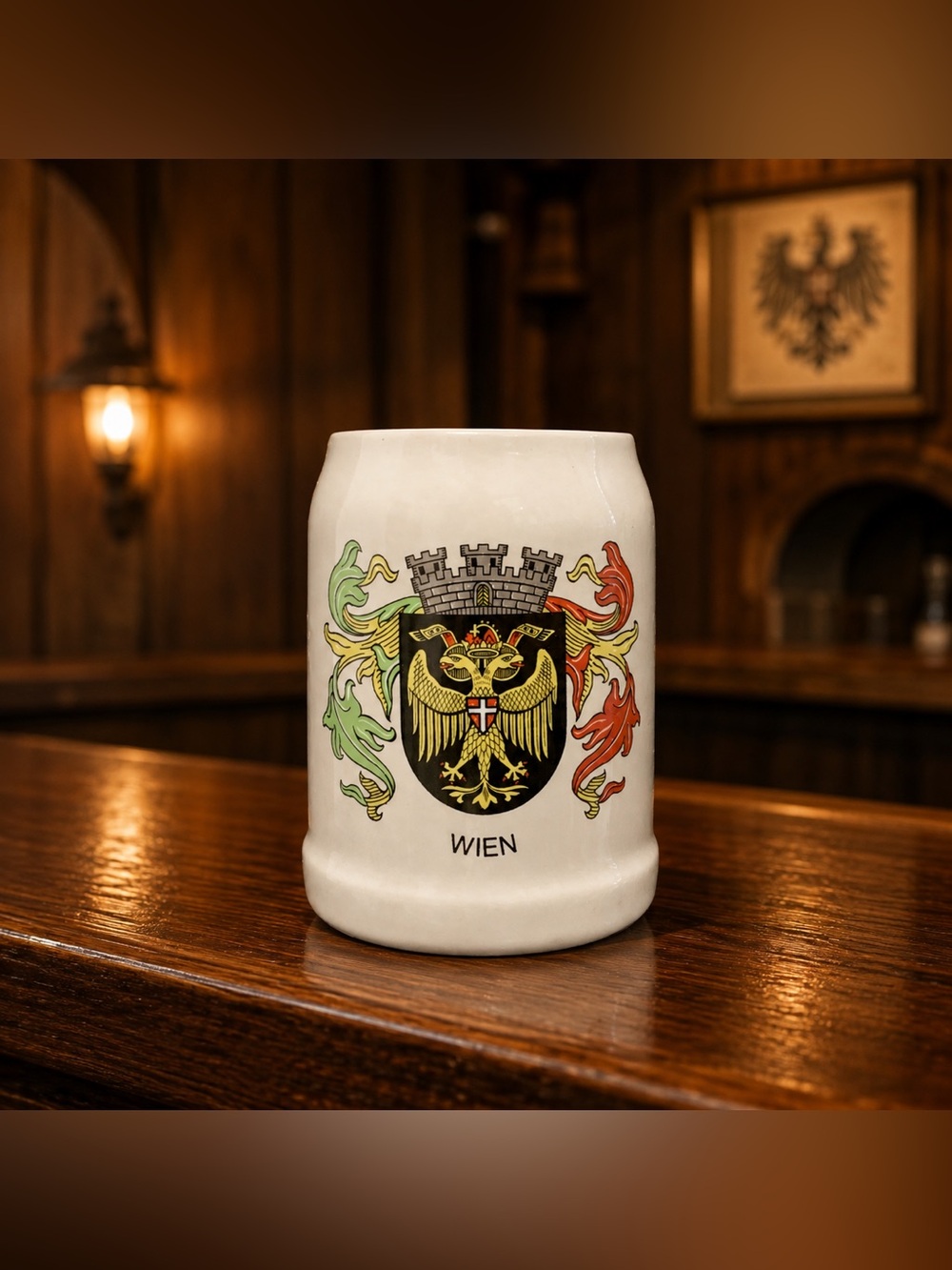 🔍 Vintage Wien Austria German Beer Stein Mug – 0.5L Made in Germany